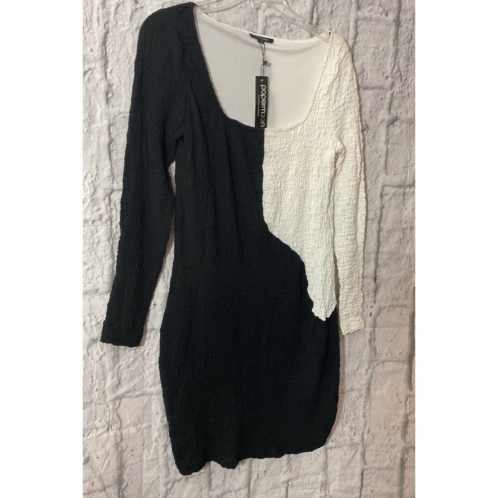 NWT Papermoon Size Small Dress Black & White